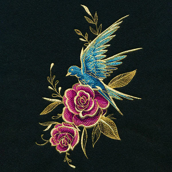 Glimmering Garden - Swallow and Roses - Image 3