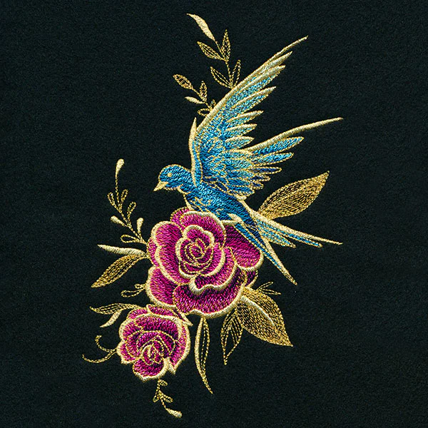 Glimmering Garden - Swallow and Roses - Image 5