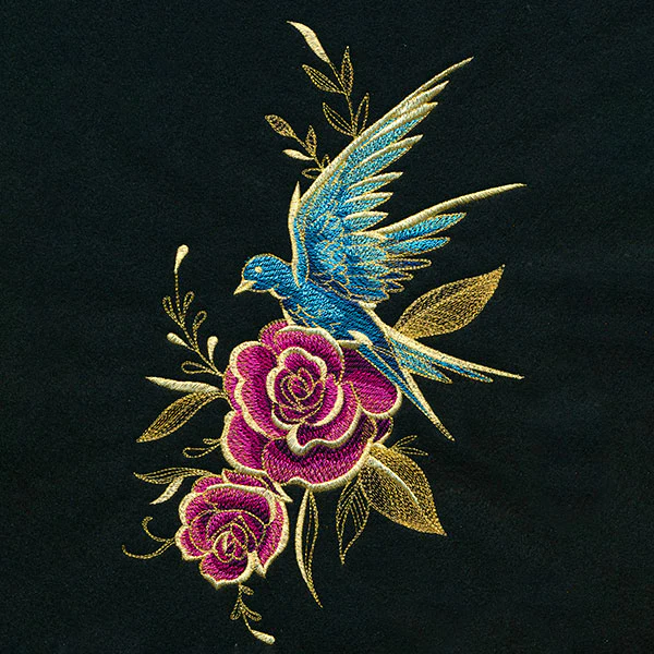 Glimmering Garden - Swallow and Roses - Image 9