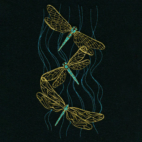 Glistening Dragonfly Trio - Image 3