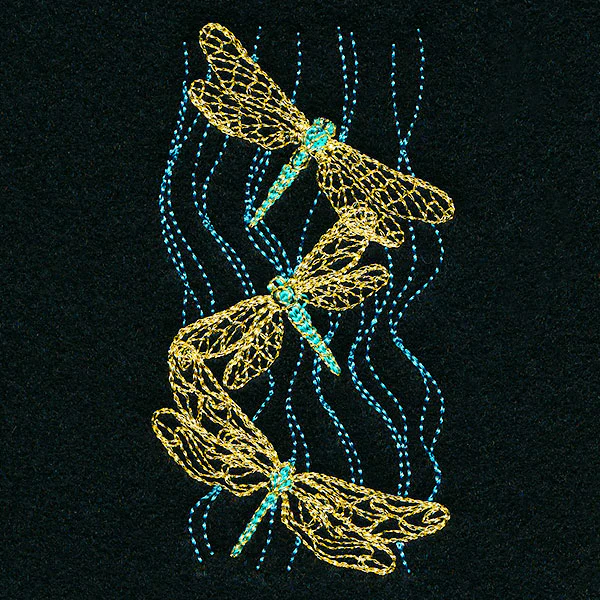 Glistening Dragonfly Trio - Image 9