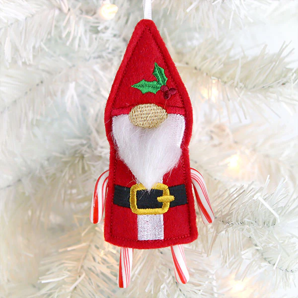 Gnome Double Candy Cane Holder (In-the-Hoop) - Image 4