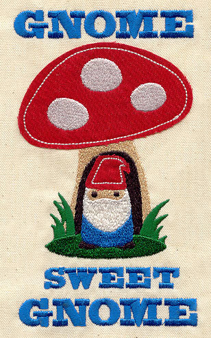 Gnome Sweet Gnome (Applique) - Image 2