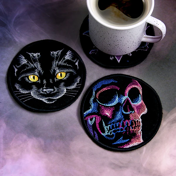 Halloween Coasters - Black Cat (In-the-Hoop) - Image 9