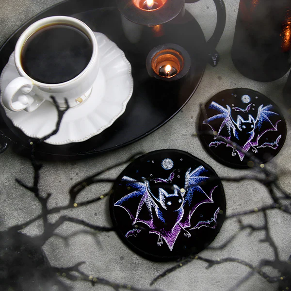 Halloween Coasters - Haunted Bats (In-the-Hoop) - Image 7