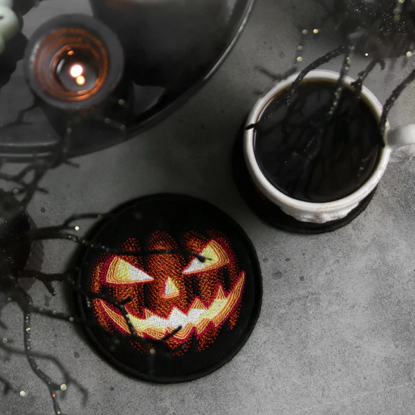 Halloween Coasters - Jack o' Lantern (In-the-Hoop) - Image 6