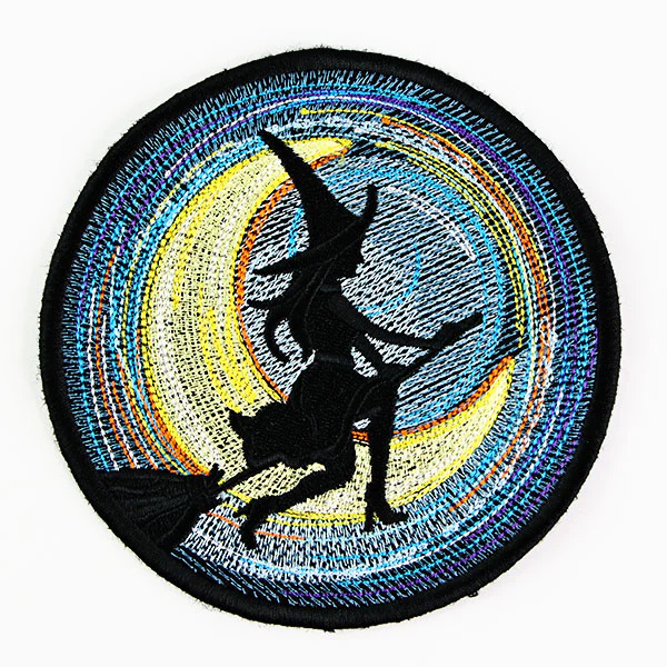 Halloween Coasters - Moonlit Witch (In-the-Hoop) - Image 5