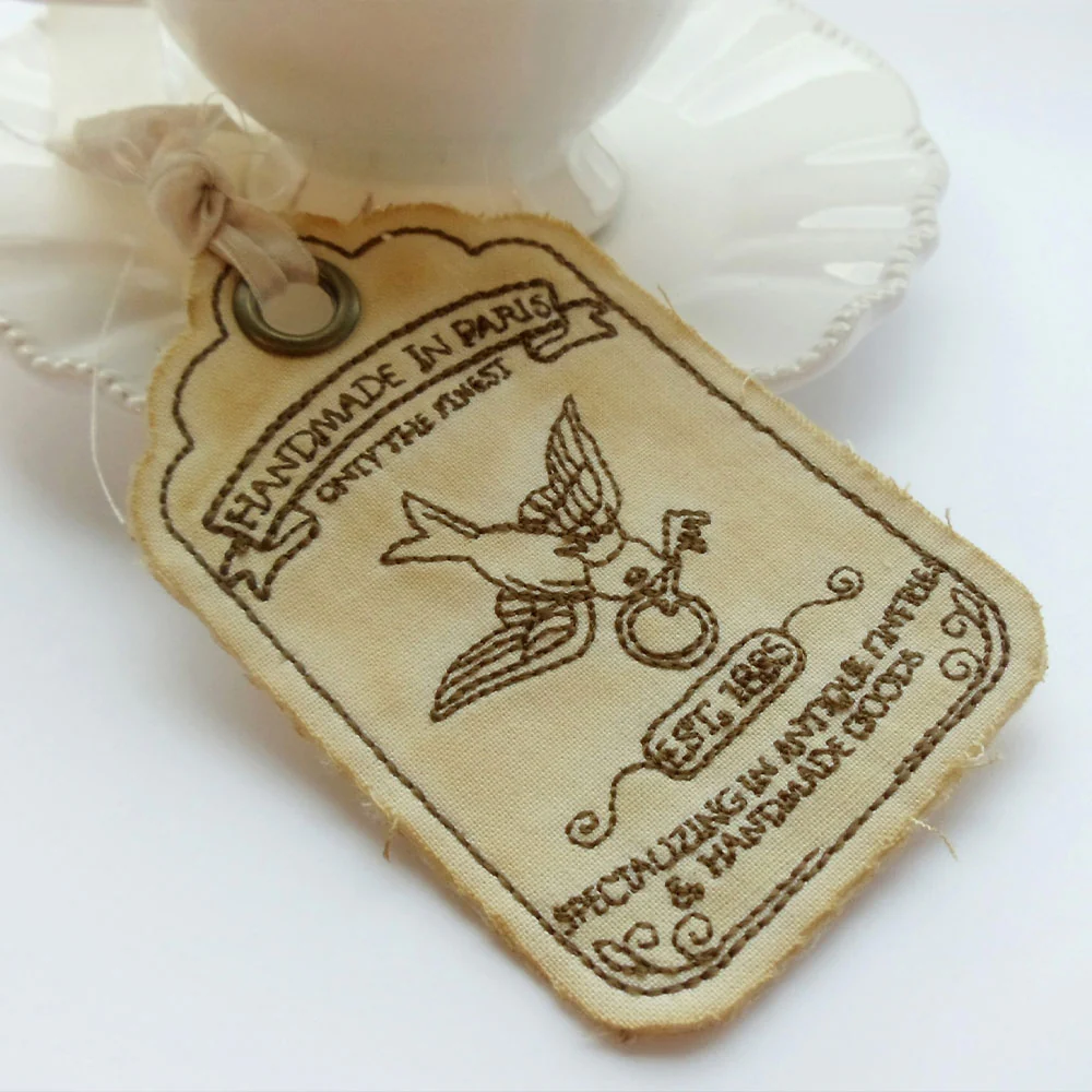 Handmade in Paris Tag (In the Hoop) - Image 2