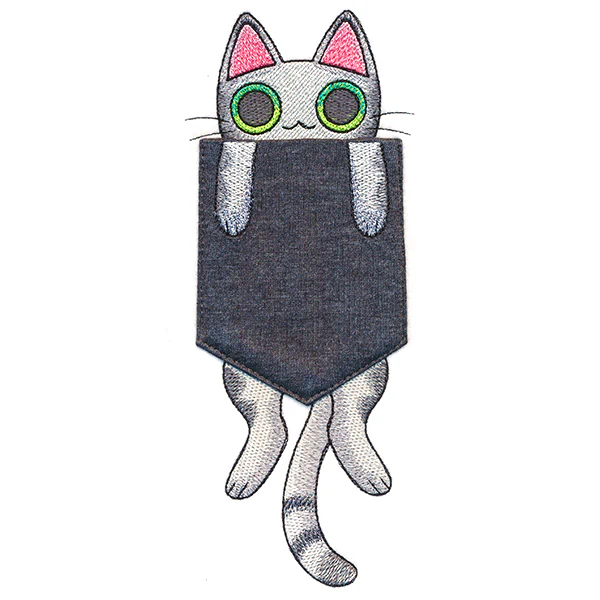 Hanging Out Kitty Pocket