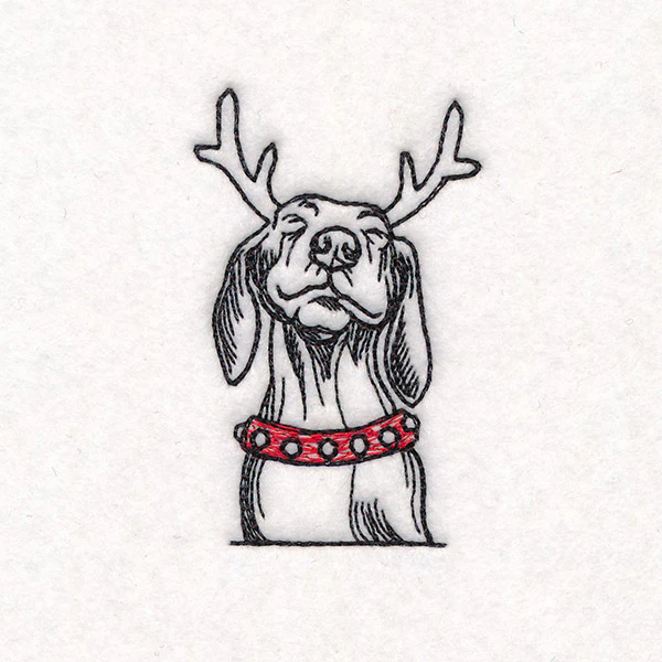 Happy Howlidays Border - Dog 1