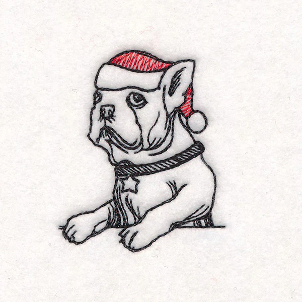 Happy Howlidays Border - French Bulldog