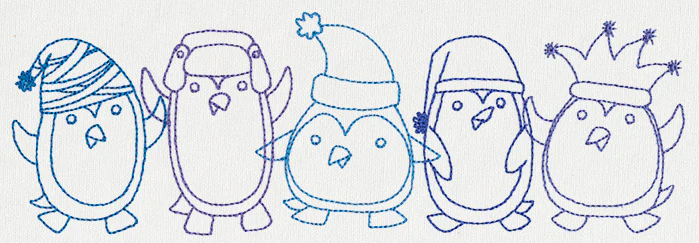 Happy Penguin Border - Image 2
