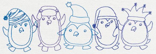 Happy Penguin Border - Image 4