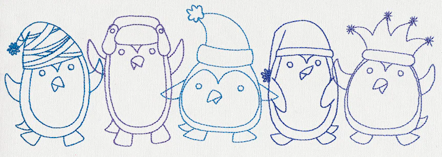 Happy Penguin Border - Image 5