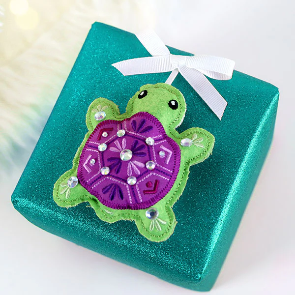 Happy Turtle Ornament (In-the-Hoop) - Image 2