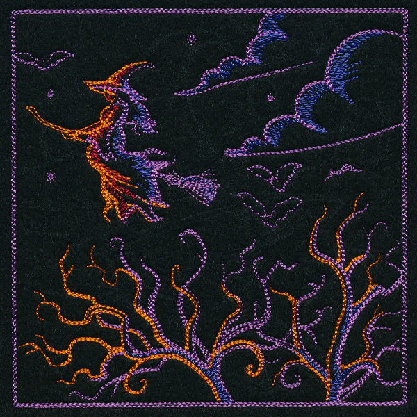 Haunted Halloween Scene II Square 2 - Image 3