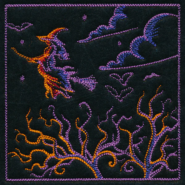 Haunted Halloween Scene II Square 2 - Image 4