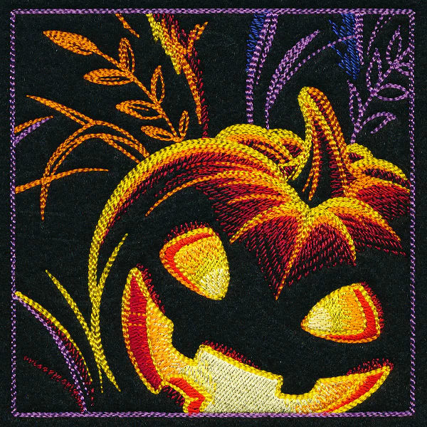 Haunted Halloween Scene II Square 6 - Image 4