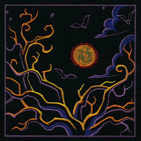 Haunted Halloween Scene Square 2 - Image 13