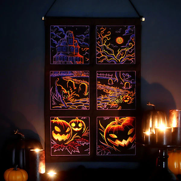 Haunted Halloween Scene Square 2 - Image 8
