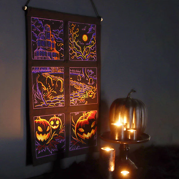 Haunted Halloween Scene Square 6 - Image 3