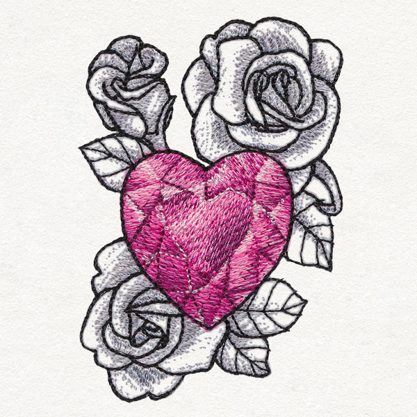 Heart Gem and Roses - Image 4