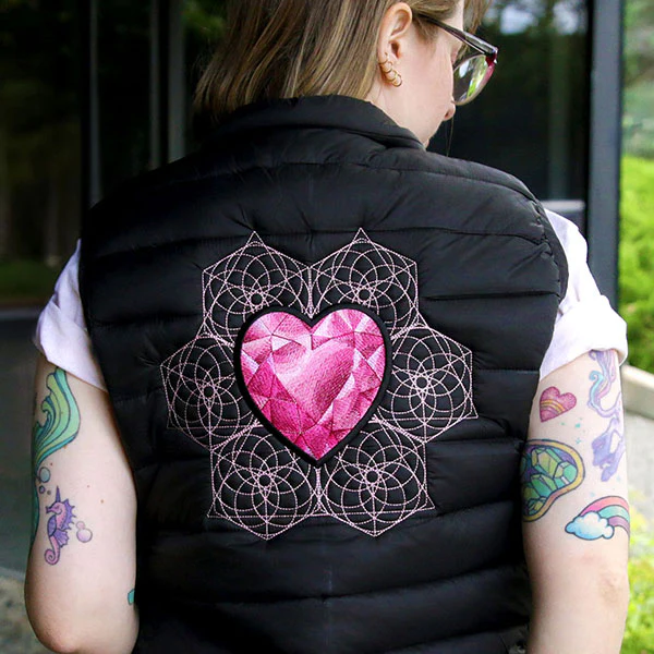 Heart Gem Patch (In-the-Hoop) - Image 4