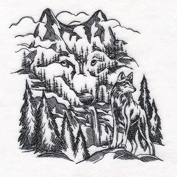 Hidden Wolf Mountain Scene - Image 5