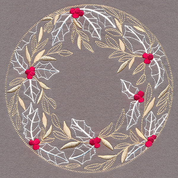 Holly and Berries Wreath - Image 3