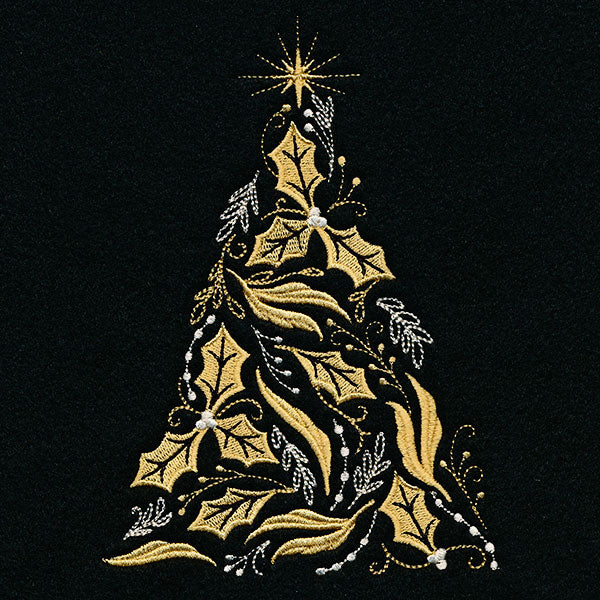 Holly & Berries Christmas Tree - Image 9