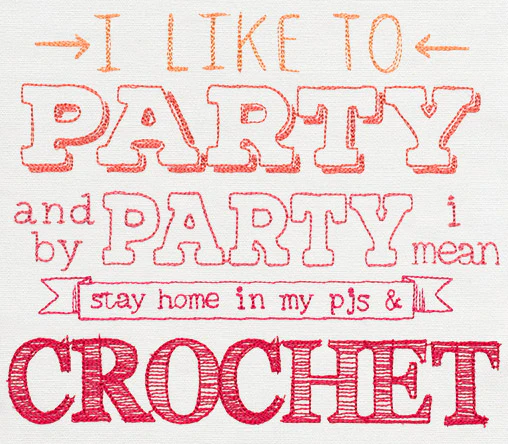 I Like to Party - Crochet - Image 2