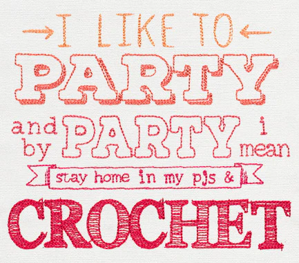 I Like to Party - Crochet - Image 3