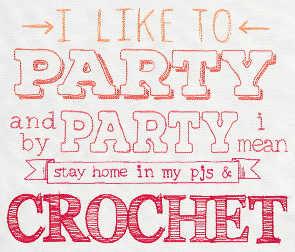 I Like to Party - Crochet - Image 5