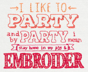 I Like to Party - Embroider - Image 4