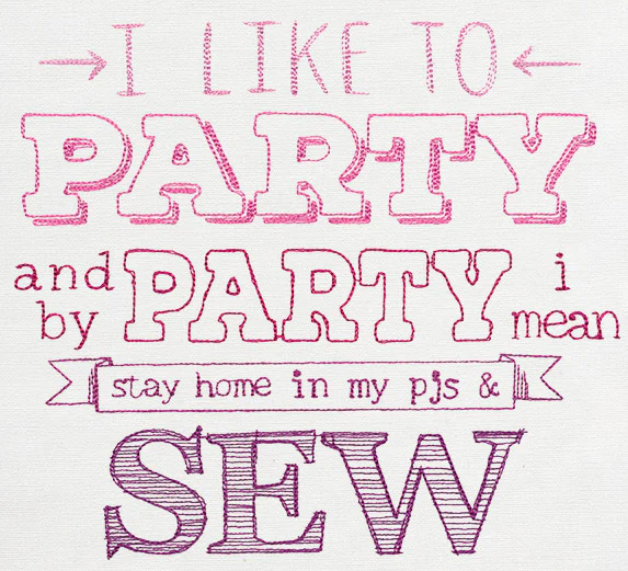 I Like to Party - Sew