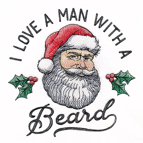 I Love a Man with a Beard Santa - Image 2