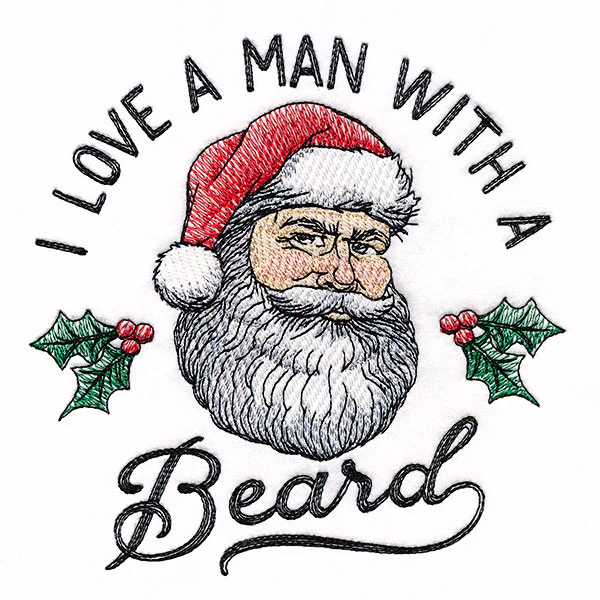 I Love a Man with a Beard Santa - Image 3