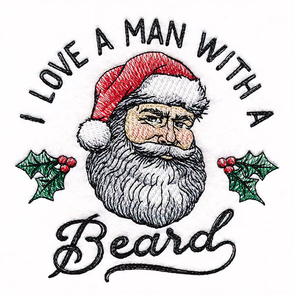 I Love a Man with a Beard Santa - Image 4