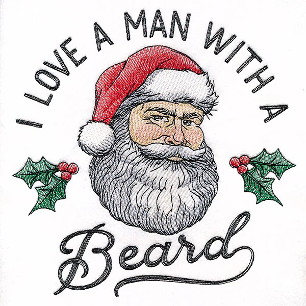 I Love a Man with a Beard Santa - Image 5