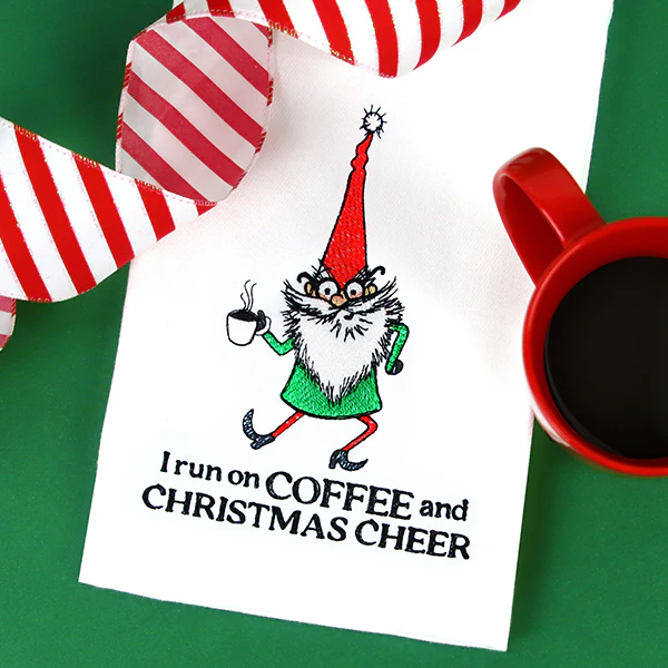 I Run on Coffee and Christmas Cheer Gnome - Image 2