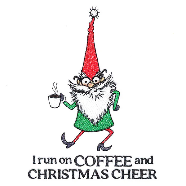 I Run on Coffee and Christmas Cheer Gnome - Image 3