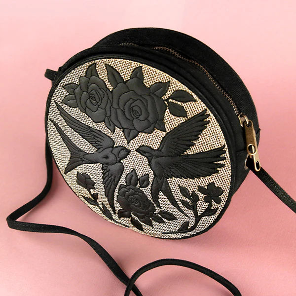 Intricate Swallows and Blooms (Embossed) - Image 17