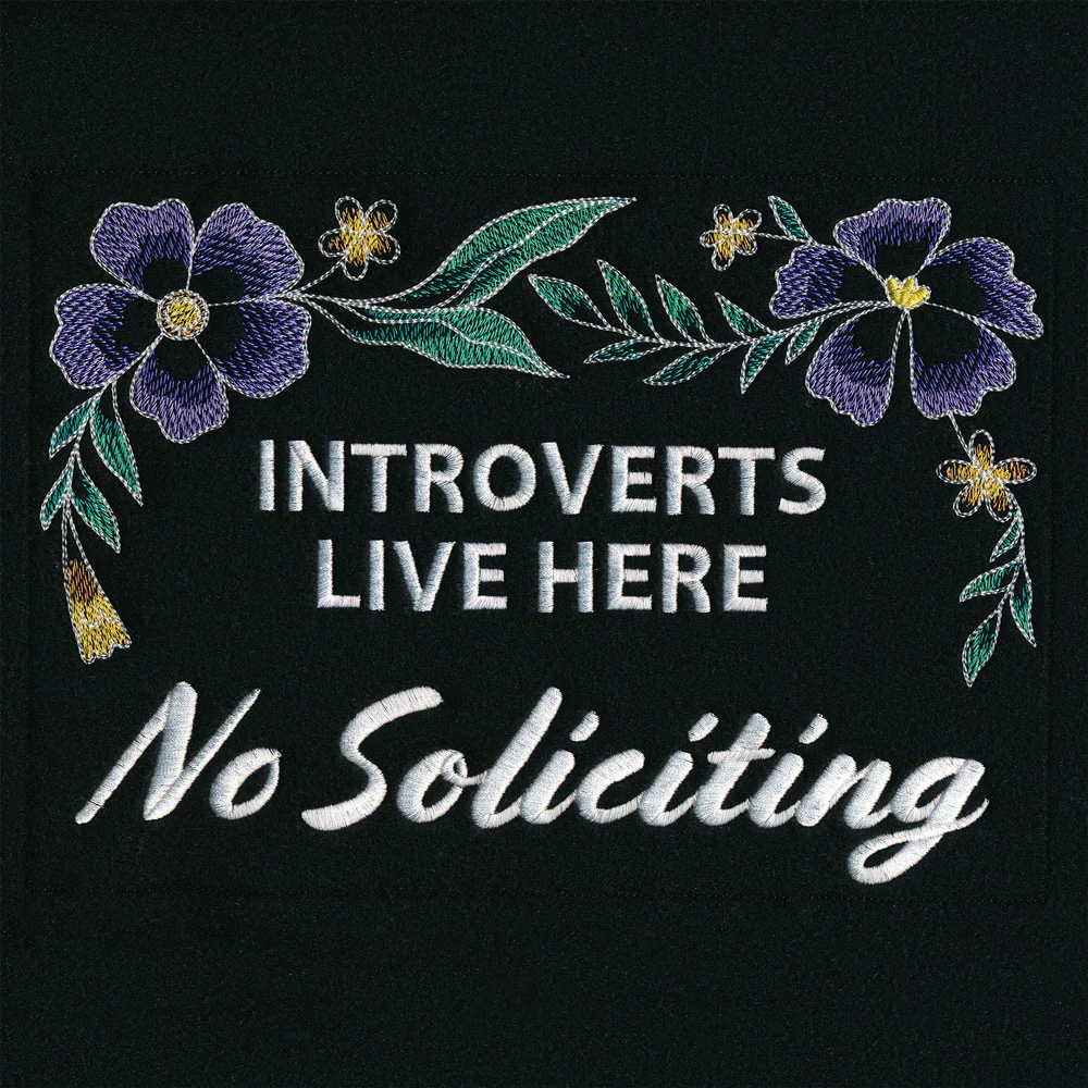 Introvert Welcome Garden Flag - Image 4