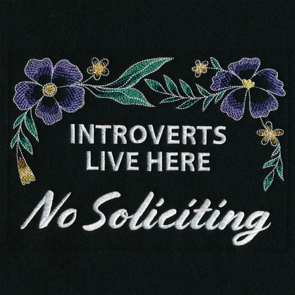 Introvert Welcome Garden Flag - Image 7