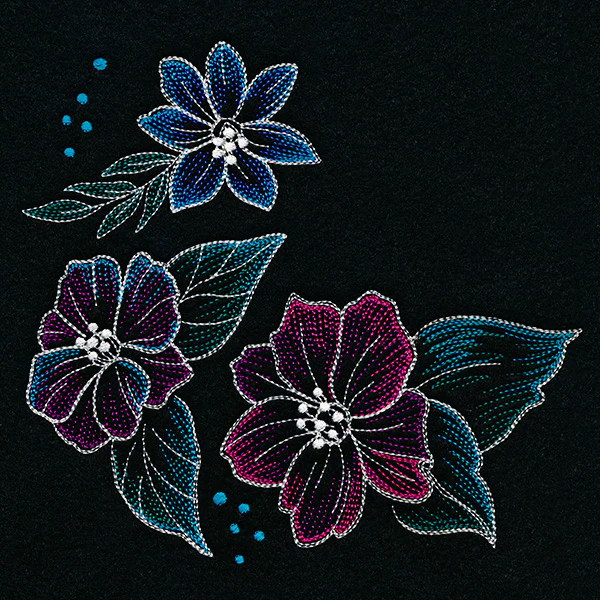 Iridescent Flower Corner