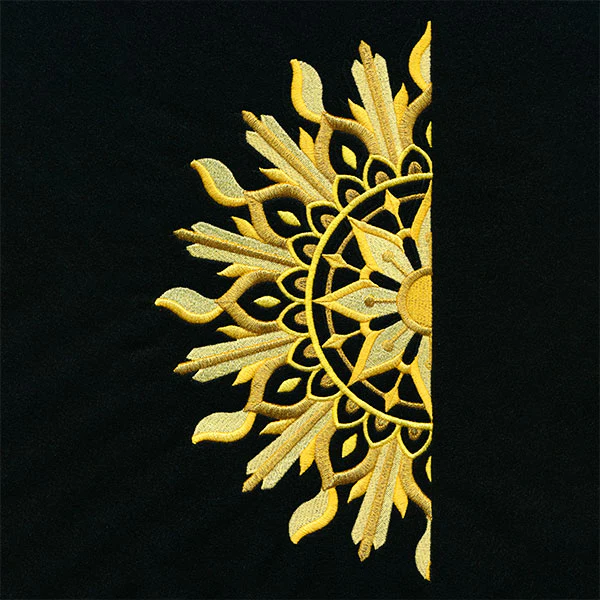 Ironwork and Magic Half Sun Mandala