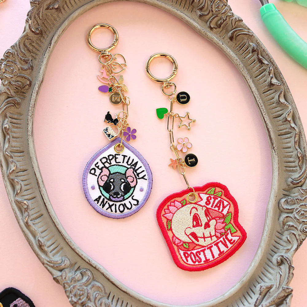 Irreverent Keychains - Perpetually Anxious (In-the-Hoop) - Image 3