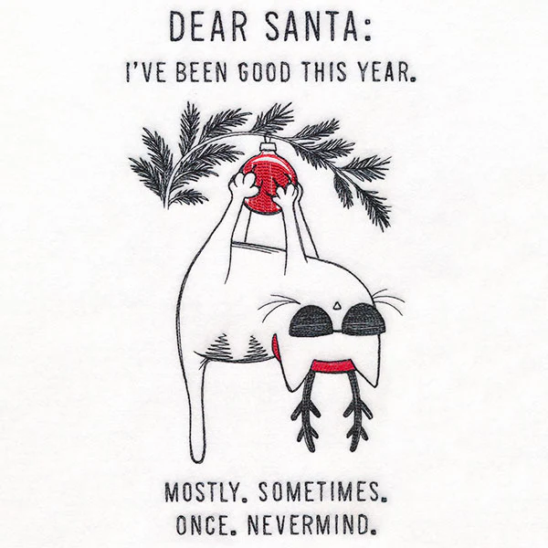 I've Been Good This Year Cat