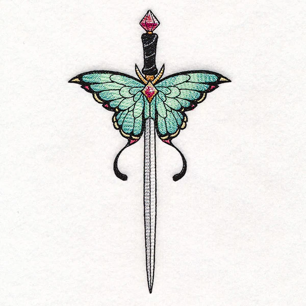 Jeweled & Magical Luna Moth Sword - Image 13