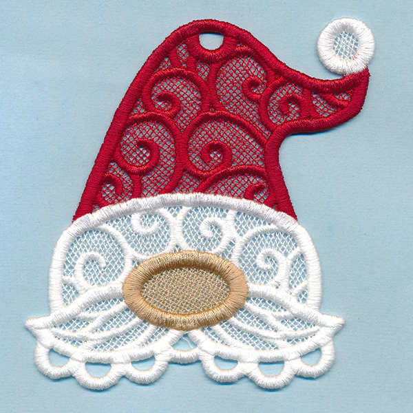 Jolly Ol' Gnome Ornament (Lace) - Image 3